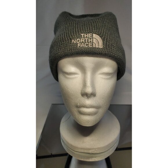 The North Face Beanie Hat Unisex One Size Knit Gray Ski Wear Cap - Picture 1 of 5